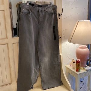 Banana republic high rise wide leg gray jeans new with tags y